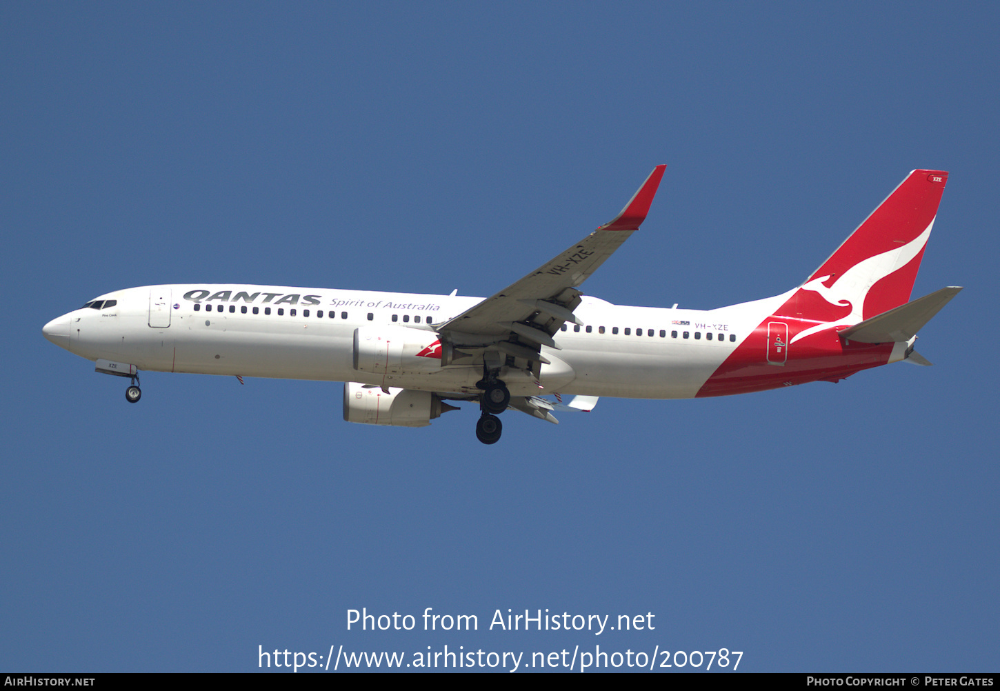 Aircraft Photo of VH-XZE | Boeing 737-838 | AirHistory.net #200787