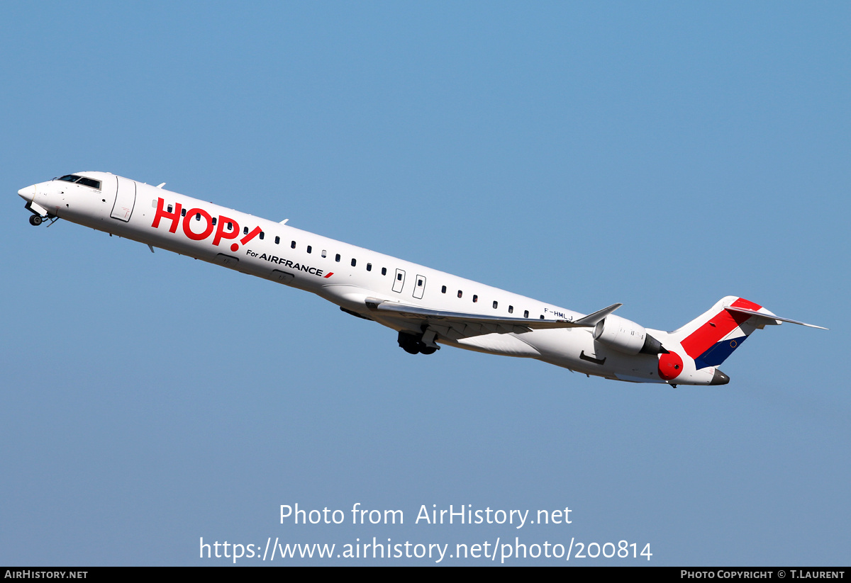 Aircraft Photo of F-HMLJ | Bombardier CRJ-1000EL NG (CL-600-2E25) | Hop! | AirHistory.net #200814