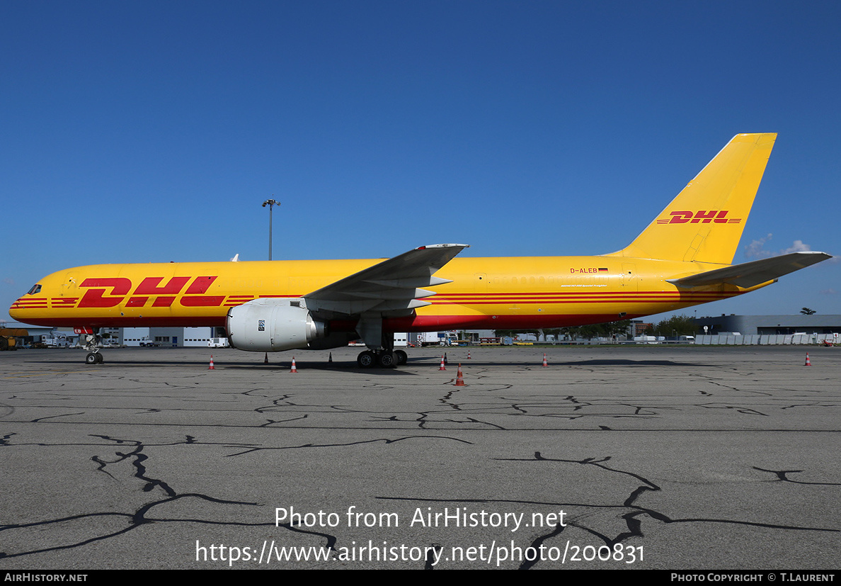 Aircraft Photo of D-ALEB | Boeing 757-236/SF | DHL International | AirHistory.net #200831