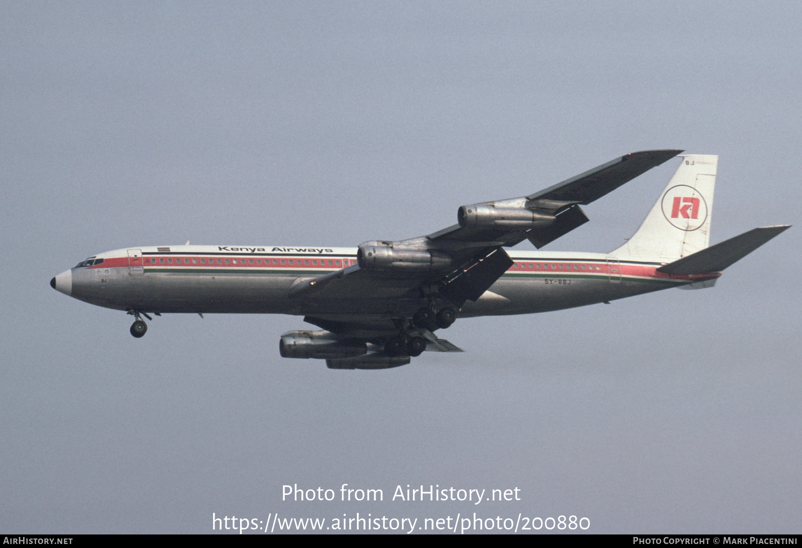 Aircraft Photo of 5Y-BBJ | Boeing 707-351B | Kenya Airways | AirHistory.net #200880