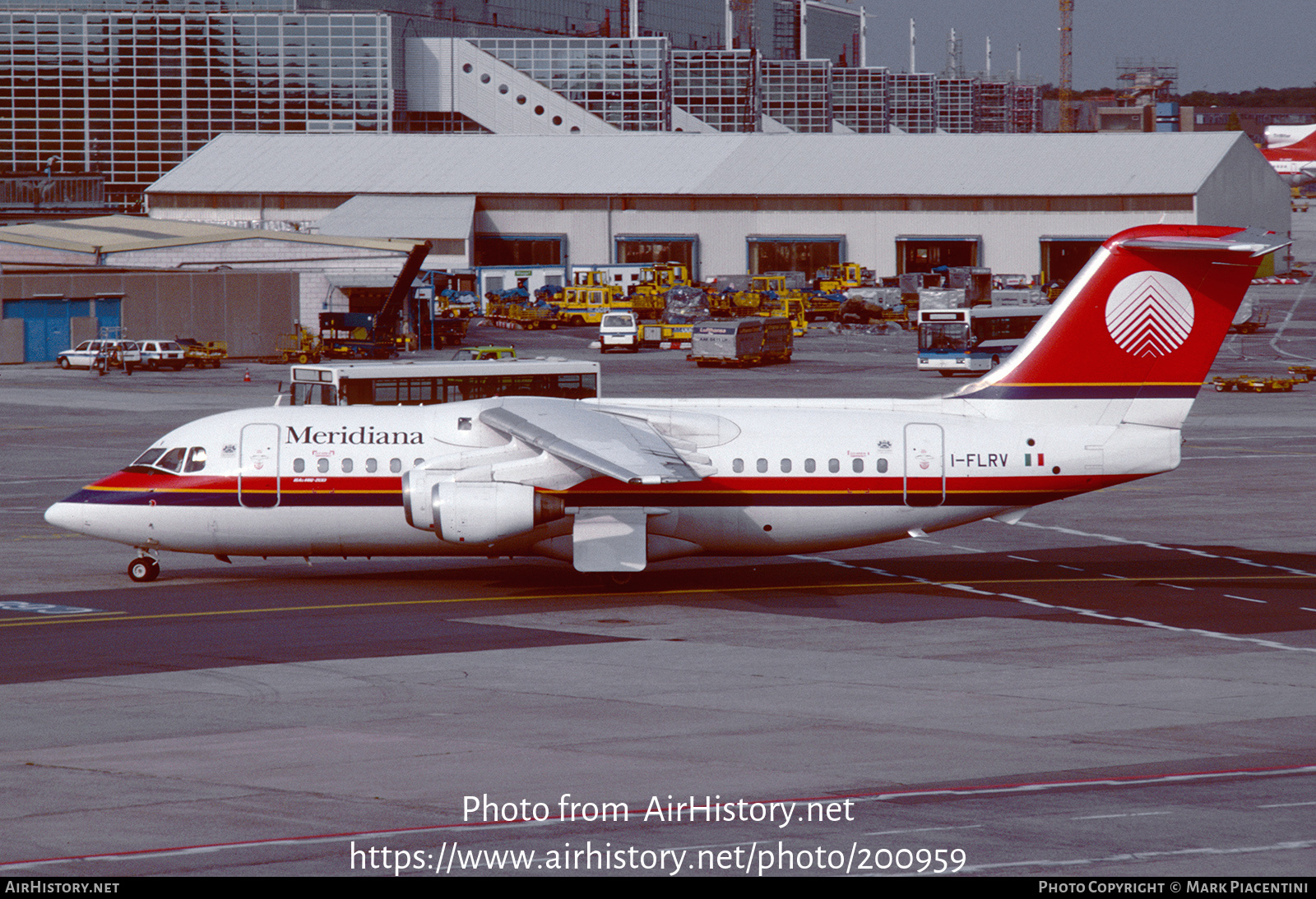 Aircraft Photo of I-FLRV | British Aerospace BAe-146-200 | Meridiana | AirHistory.net #200959