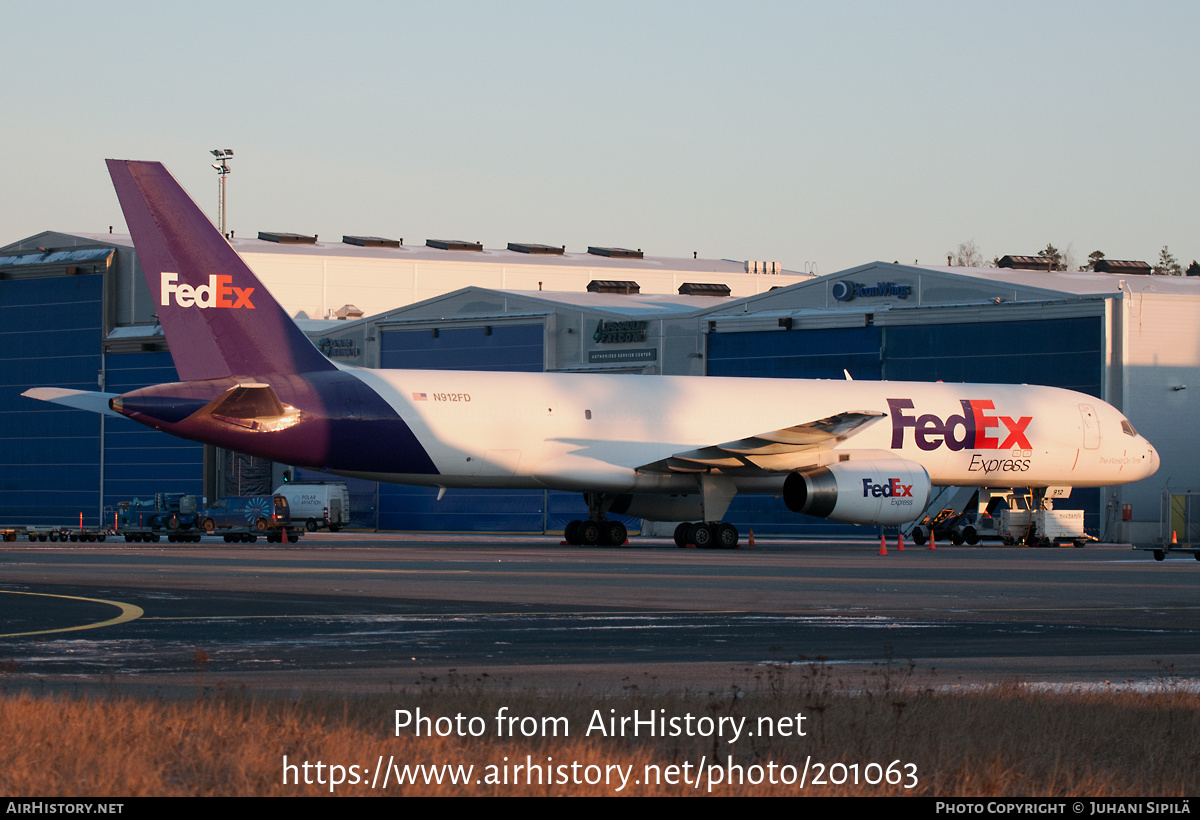 Aircraft Photo of N912FD | Boeing 757-28A(SF) | FedEx Express - Federal Express | AirHistory.net #201063