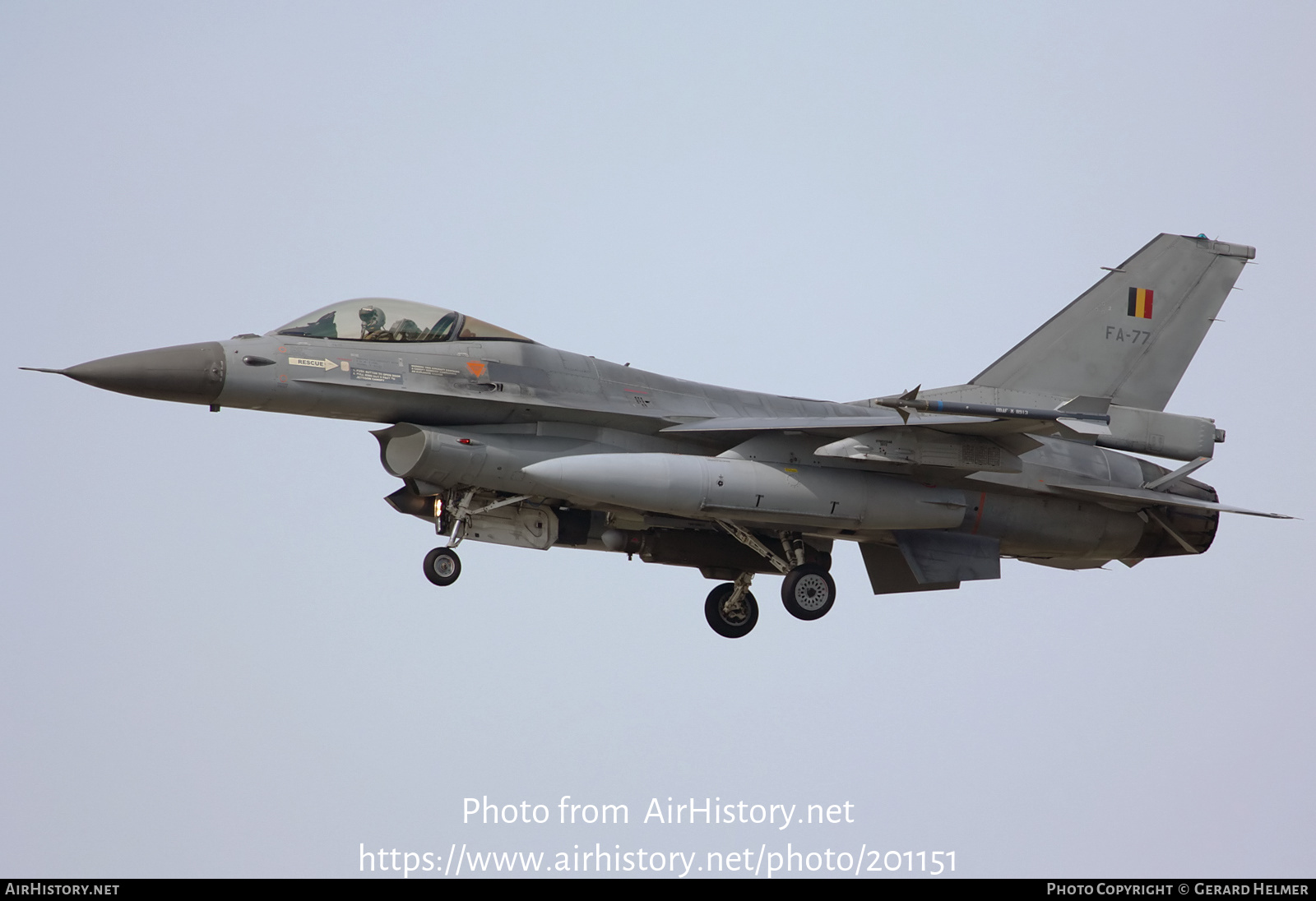 Aircraft Photo of FA-77 | General Dynamics F-16AM Fighting Falcon | Belgium - Air Force | AirHistory.net #201151