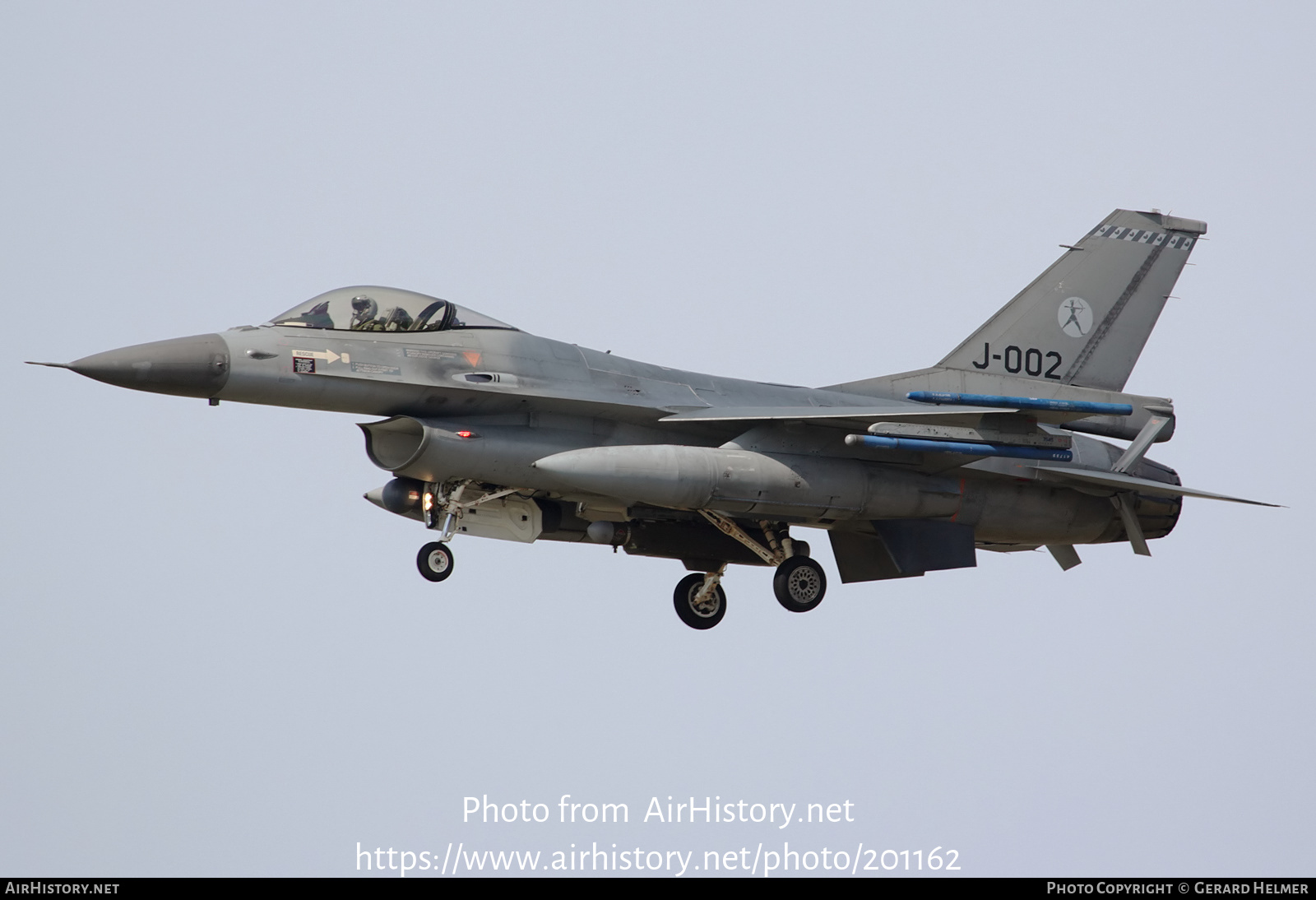 Aircraft Photo of J-002 | General Dynamics F-16AM Fighting Falcon | Netherlands - Air Force | AirHistory.net #201162
