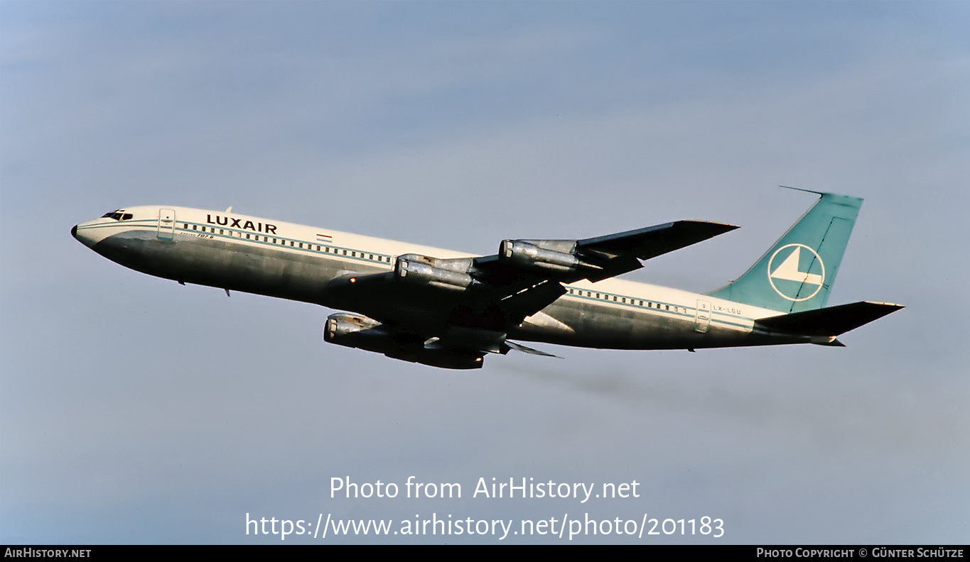 Aircraft Photo of LX-LGU | Boeing 707-344B | Luxair | AirHistory.net #201183