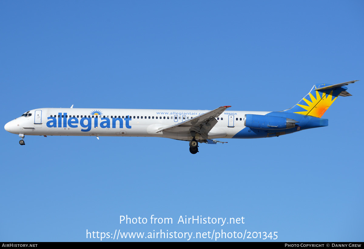 Aircraft Photo of N892GA | McDonnell Douglas MD-83 (DC-9-83) | Allegiant Air | AirHistory.net #201345