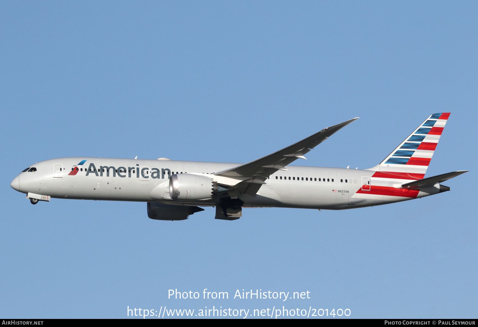 Aircraft Photo of N827AN | Boeing 787-9 Dreamliner | American Airlines | AirHistory.net #201400