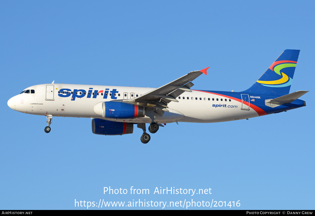 Aircraft Photo of N614NK | Airbus A320-232 | Spirit Airlines | AirHistory.net #201416