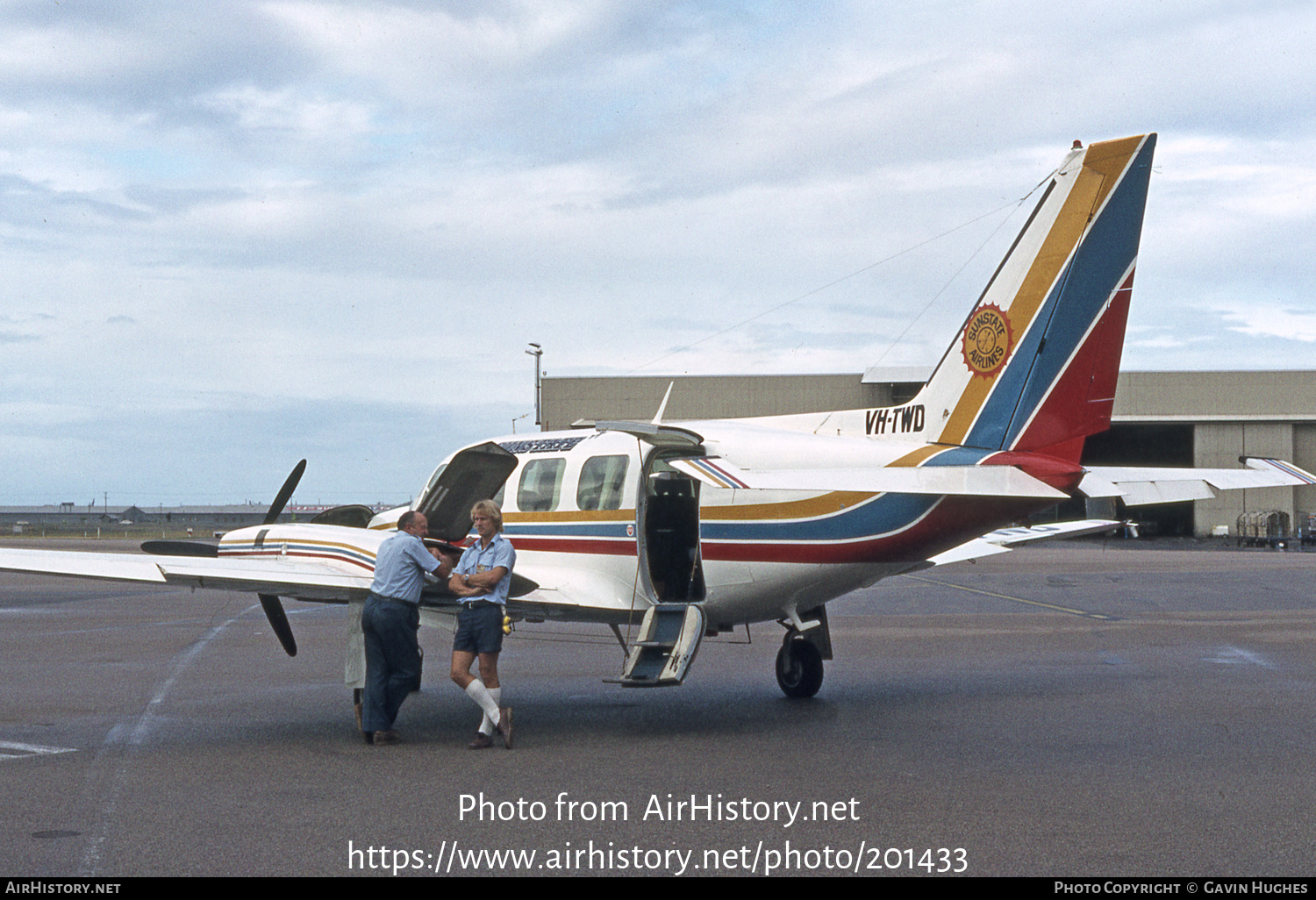 Aircraft Photo of VH-TWD | Piper PA-31-350 Navajo Chieftain | Sunstate Airlines | AirHistory.net #201433