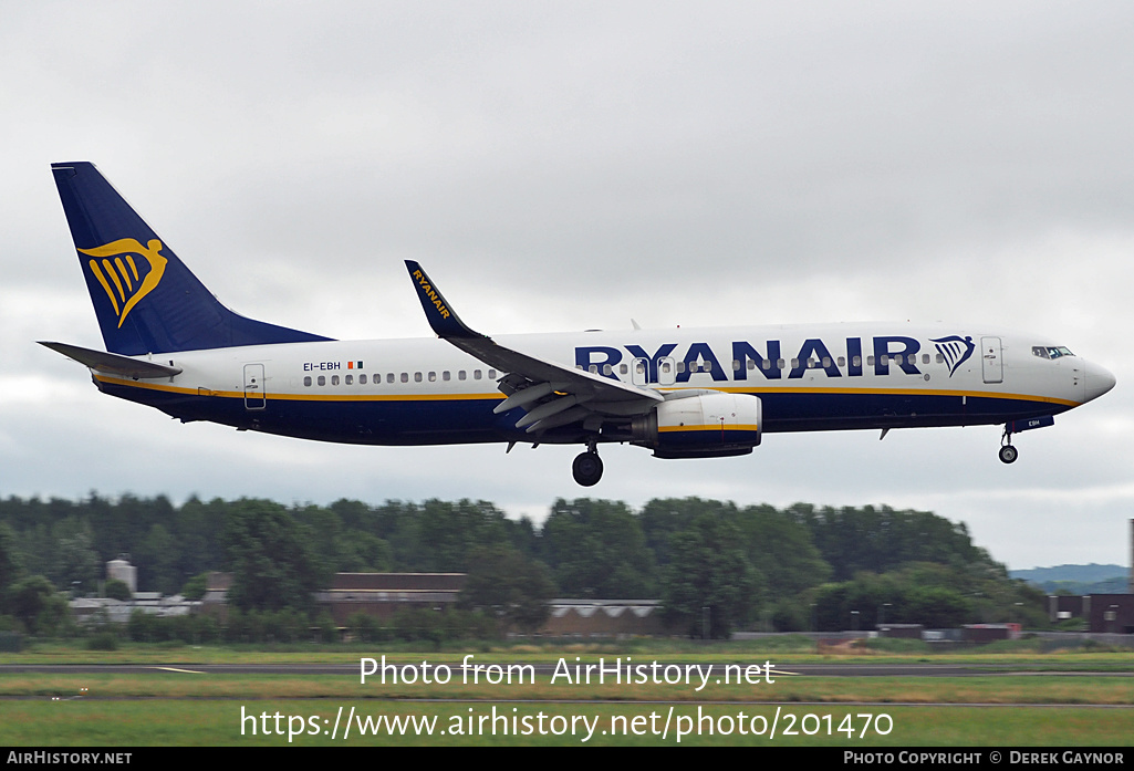 Aircraft Photo of EI-EBH | Boeing 737-8AS | Ryanair | AirHistory.net #201470