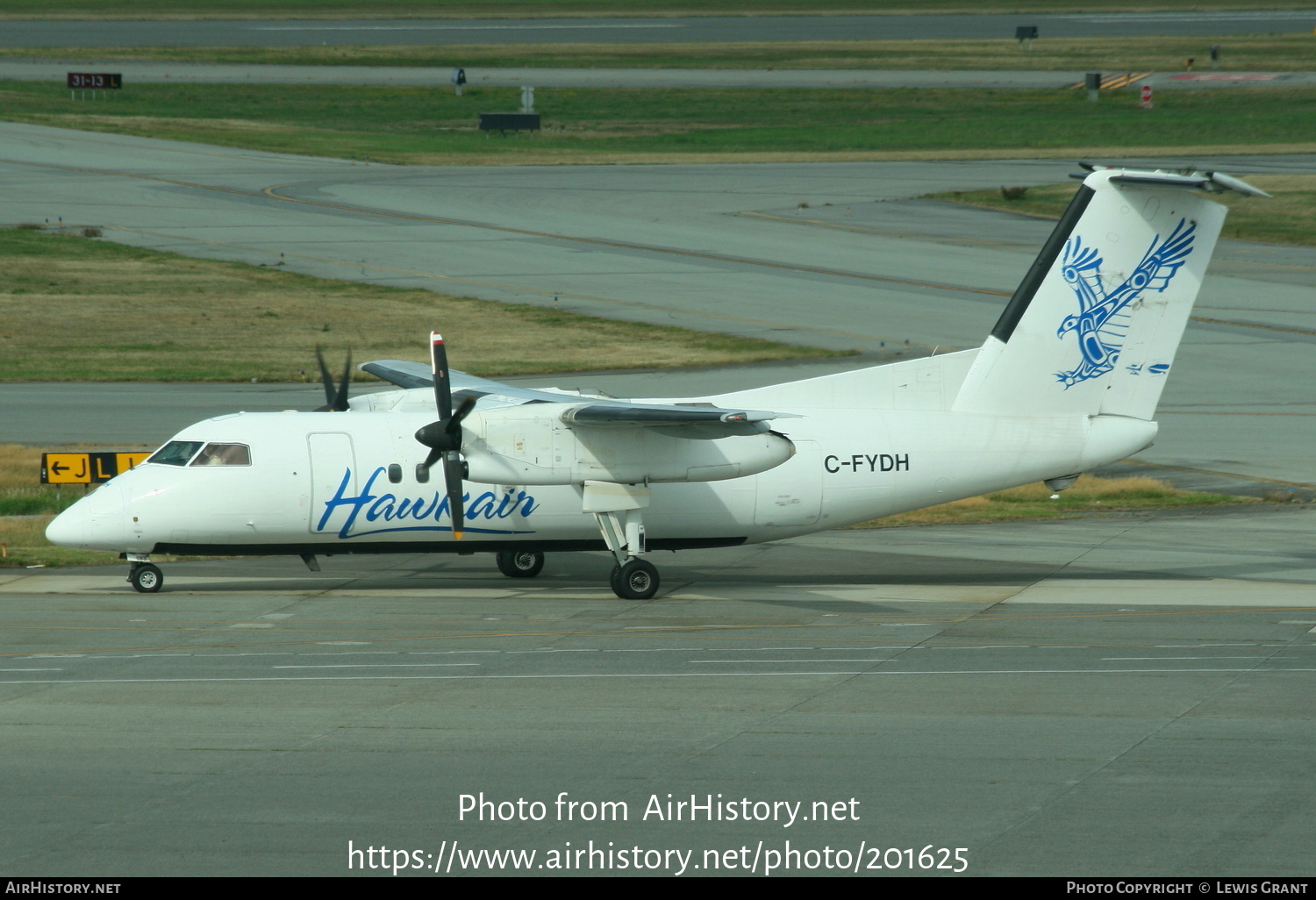 Aircraft Photo of C-FYDH | De Havilland Canada DHC-8-102 Dash 8 | Hawkair Aviation Services | AirHistory.net #201625