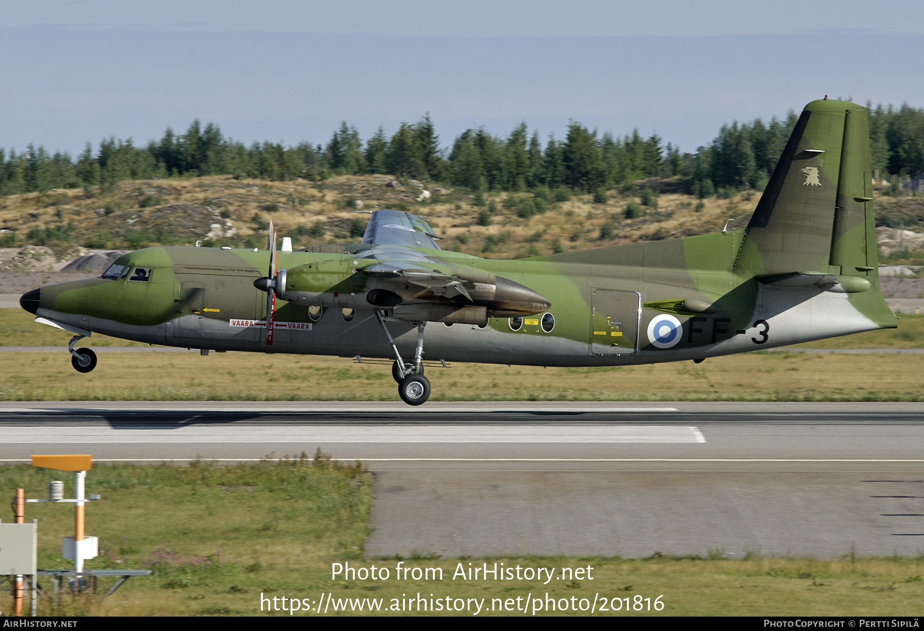 Aircraft Photo of FF-3 | Fokker F27-400M Troopship | Finland - Air Force | AirHistory.net #201816