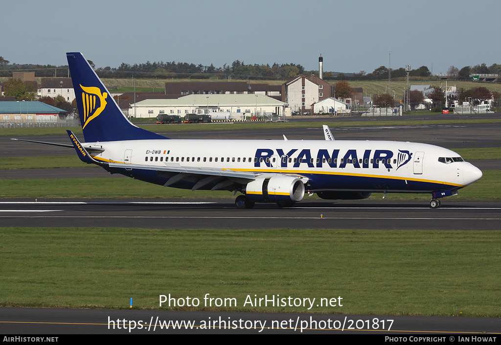 Aircraft Photo of EI-DWB | Boeing 737-8AS | Ryanair | AirHistory.net #201817