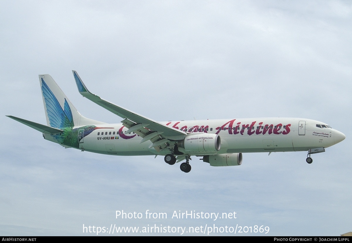 Aircraft Photo of 9Y-ANU | Boeing 737-8Q8 | Caribbean Airlines | AirHistory.net #201869