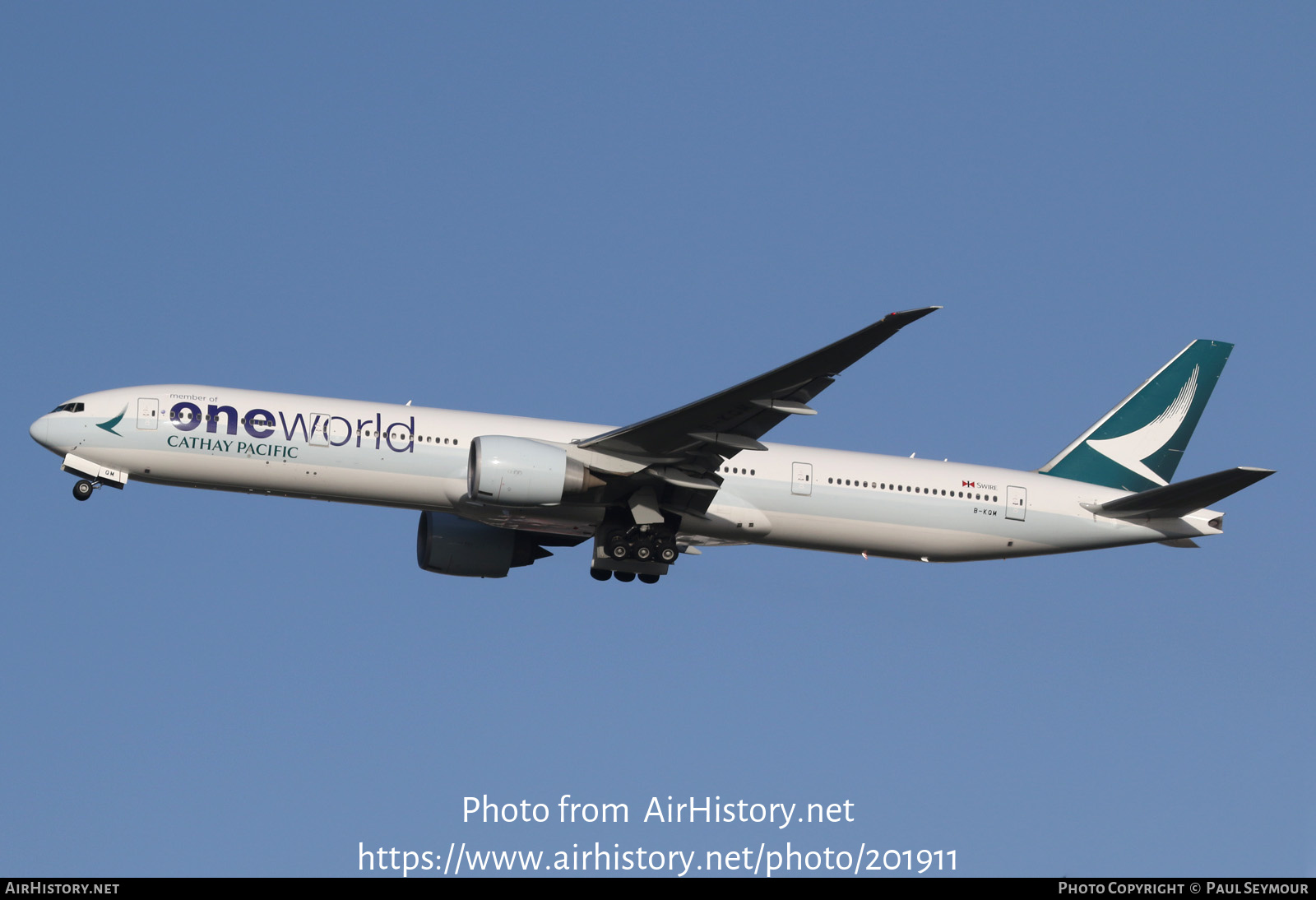 Aircraft Photo of B-KQM | Boeing 777-367/ER | Cathay Pacific Airways | AirHistory.net #201911