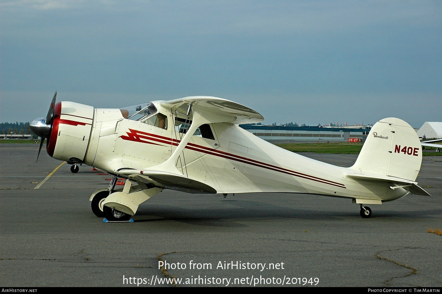 Aircraft Photo of N40E | Beech D17S | AirHistory.net #201949