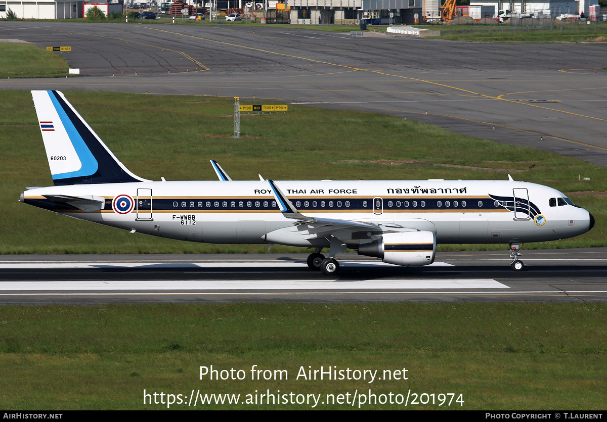 Aircraft Photo of F-WWBB | Airbus ACJ320 (A320-214/CJ) | Thailand - Air Force | AirHistory.net #201974