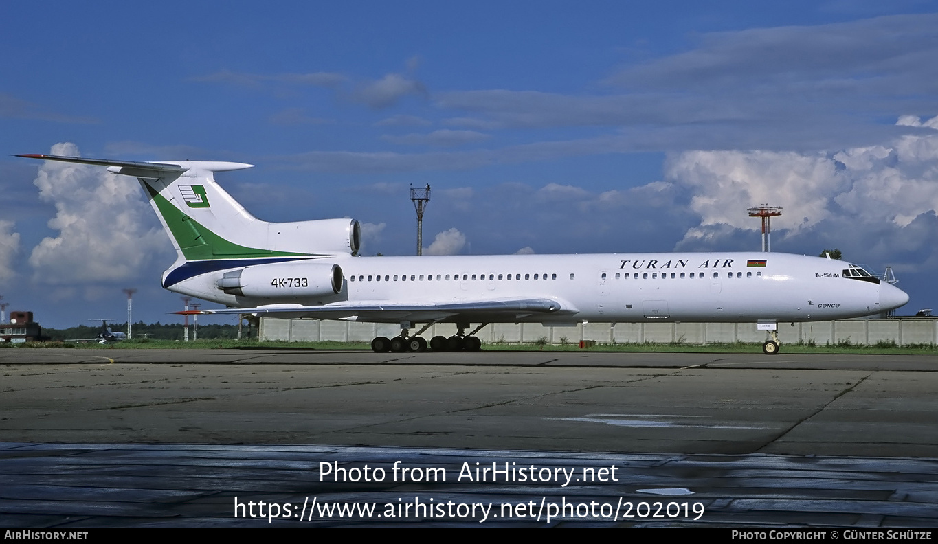 Aircraft Photo of 4K-733 | Tupolev Tu-154M | Turan Air | AirHistory.net #202019