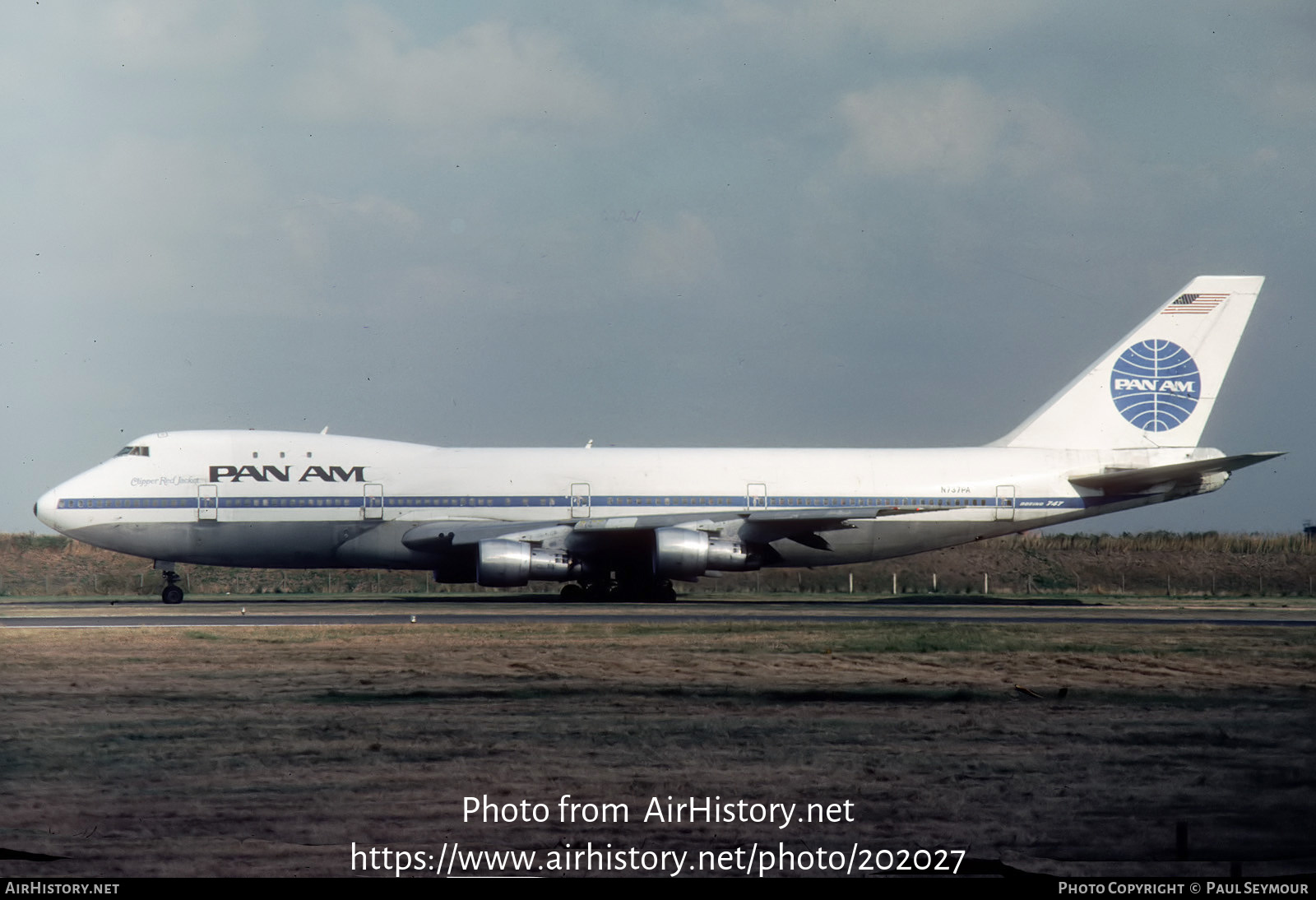 Aircraft Photo of N737PA | Boeing 747-121 | Pan American World Airways - Pan Am | AirHistory.net #202027