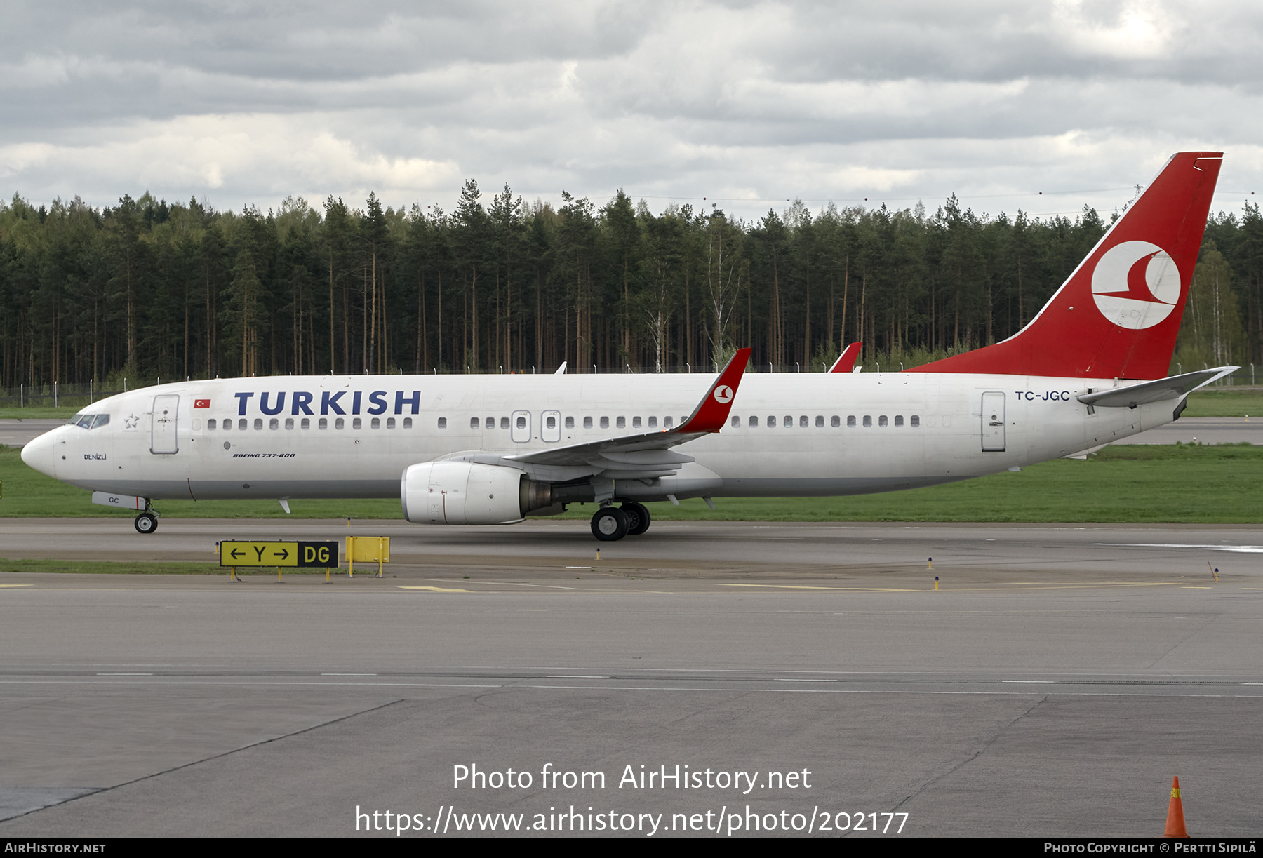 Aircraft Photo of TC-JGC | Boeing 737-8F2 | Turkish Airlines | AirHistory.net #202177