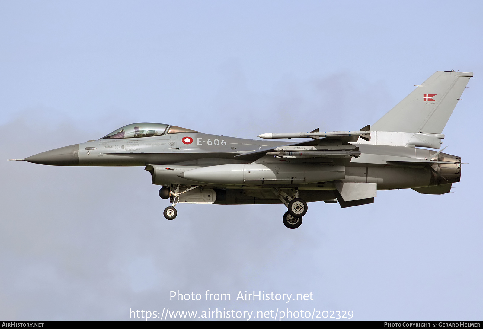 Aircraft Photo of E-606 | General Dynamics F-16AM Fighting Falcon | Denmark - Air Force | AirHistory.net #202329