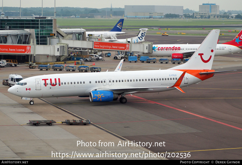 Aircraft Photo of C-FYLC | Boeing 737-8BK | TUI | AirHistory.net #202536