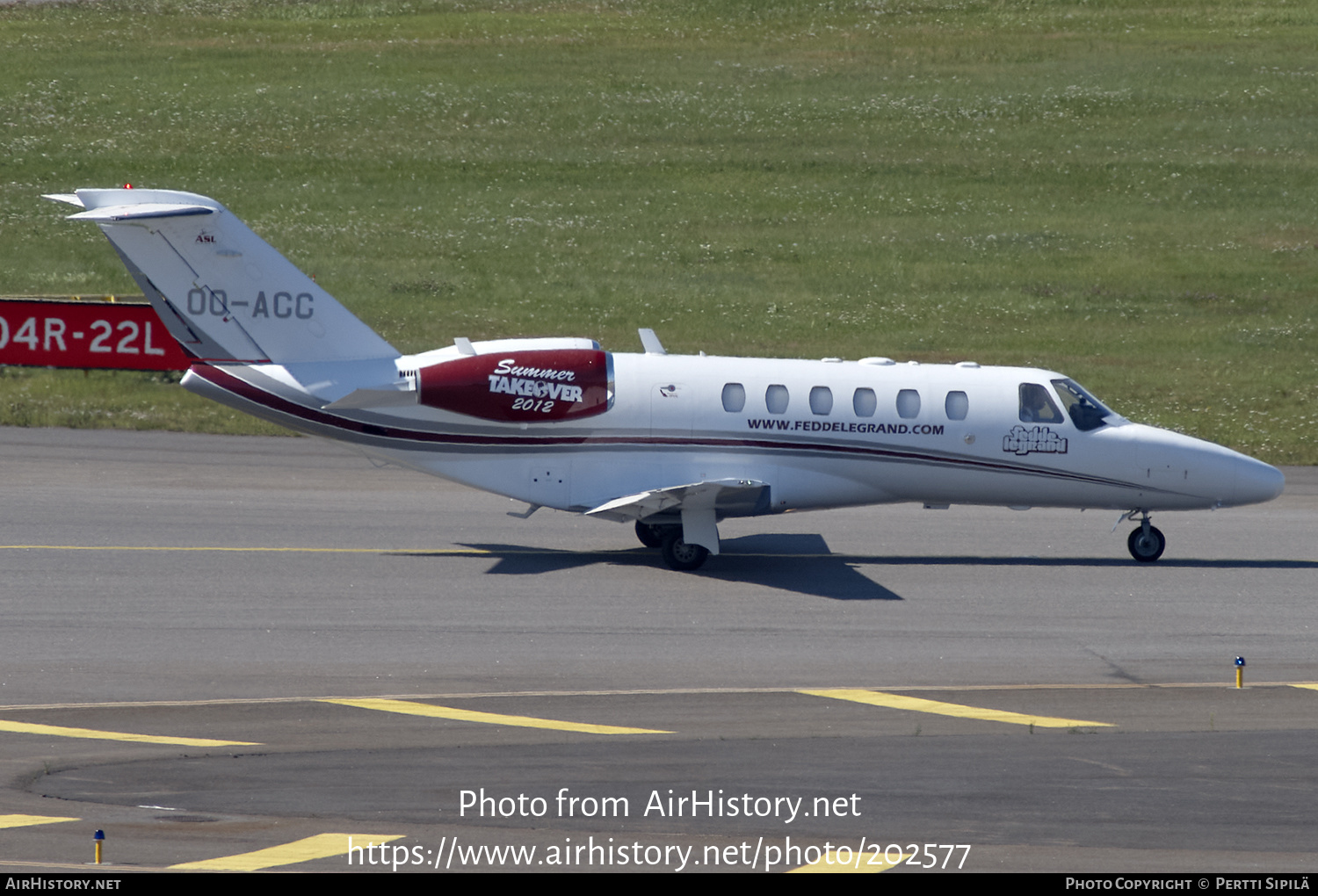 Aircraft Photo of OO-ACC | Cessna 525A CitationJet CJ2+ | ASL - Air Service Liège | AirHistory.net #202577