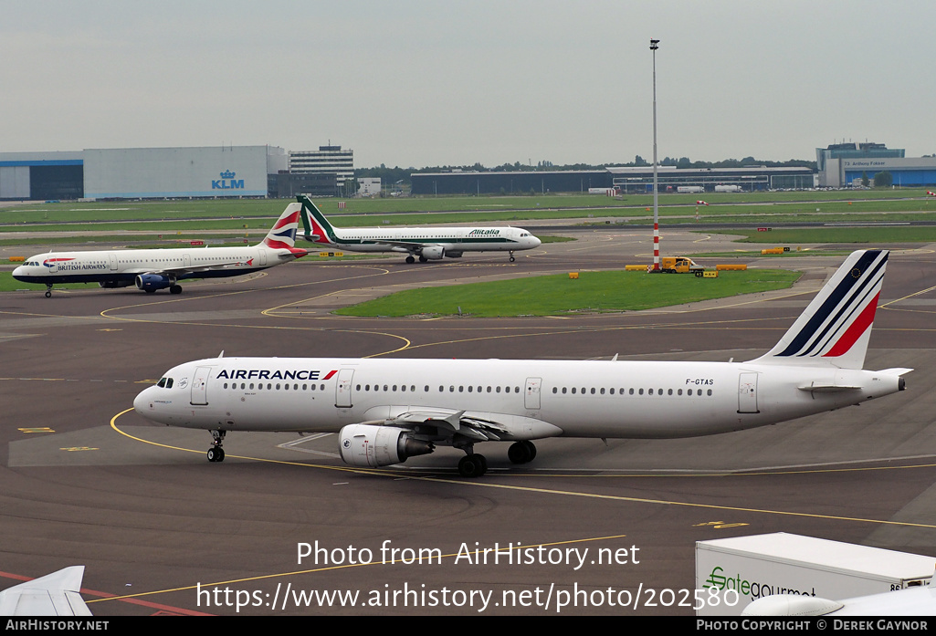 Aircraft Photo of F-GTAS | Airbus A321-212 | Air France | AirHistory.net #202580