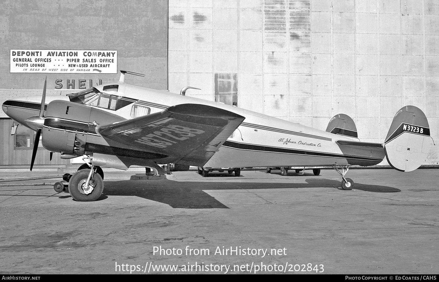 Aircraft Photo of N3723B | Beech E18S-9700 | Al Johnson Constructions | AirHistory.net #202843