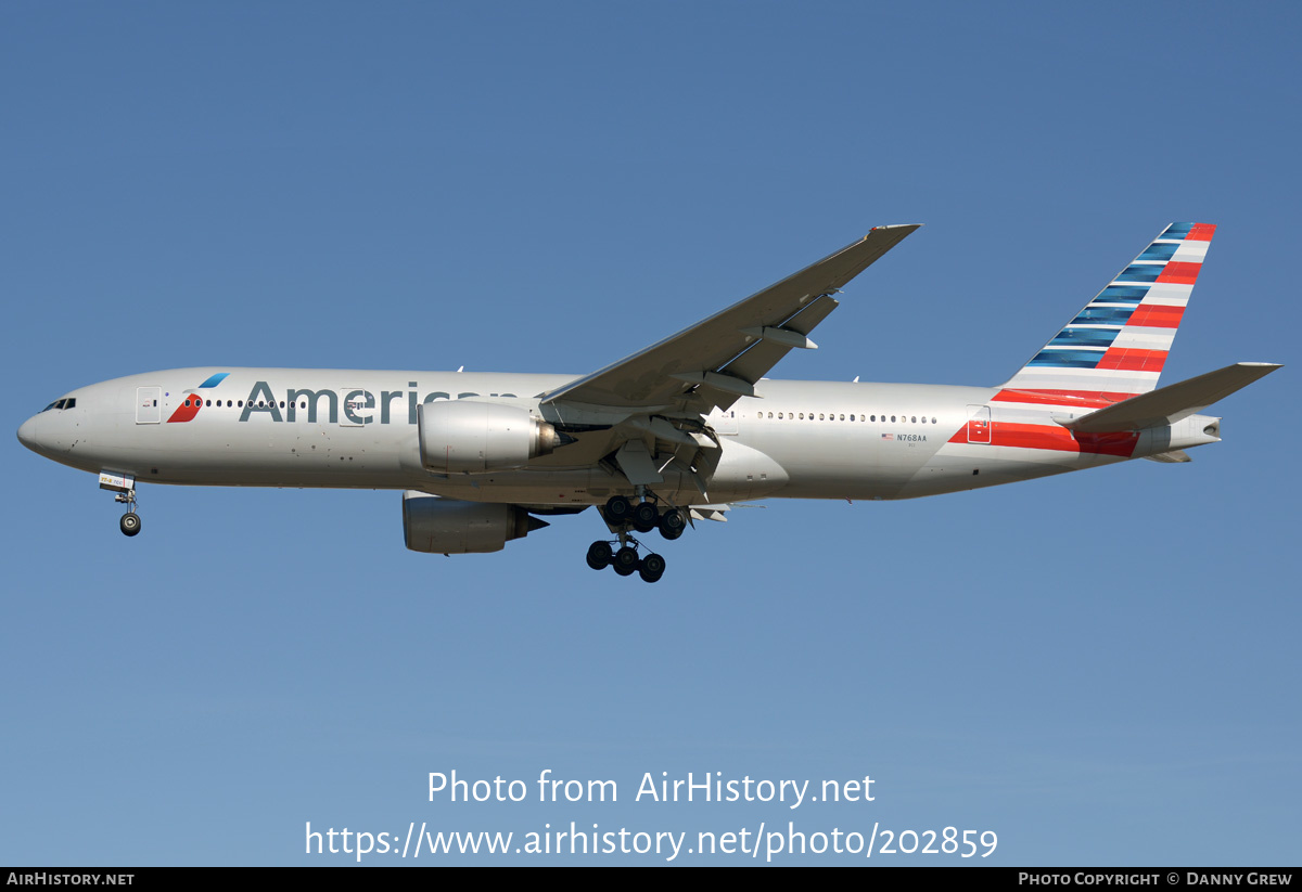 Aircraft Photo of N768AA | Boeing 777-223/ER | American Airlines | AirHistory.net #202859