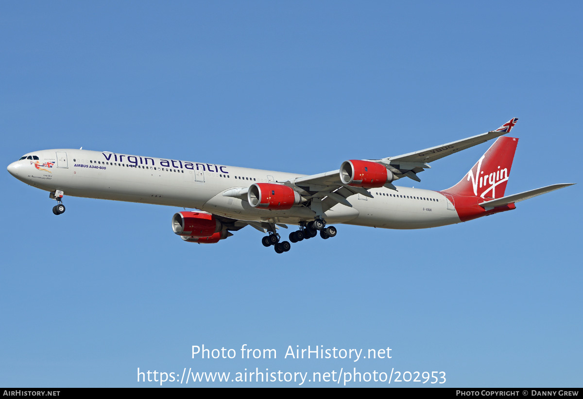 Aircraft Photo of G-VBUG | Airbus A340-642 | Virgin Atlantic Airways | AirHistory.net #202953