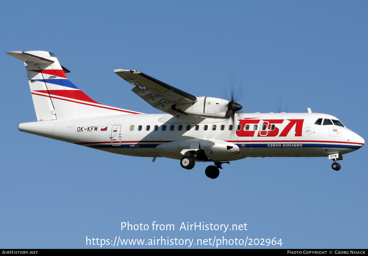 Aircraft Photo of OK-KFM | ATR ATR-42-500 | ČSA - Czech Airlines | AirHistory.net #202964