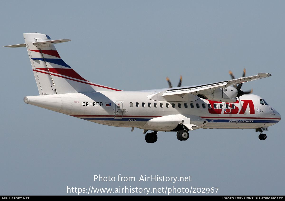 Aircraft Photo of OK-KFO | ATR ATR-42-500 | ČSA - Czech Airlines ...