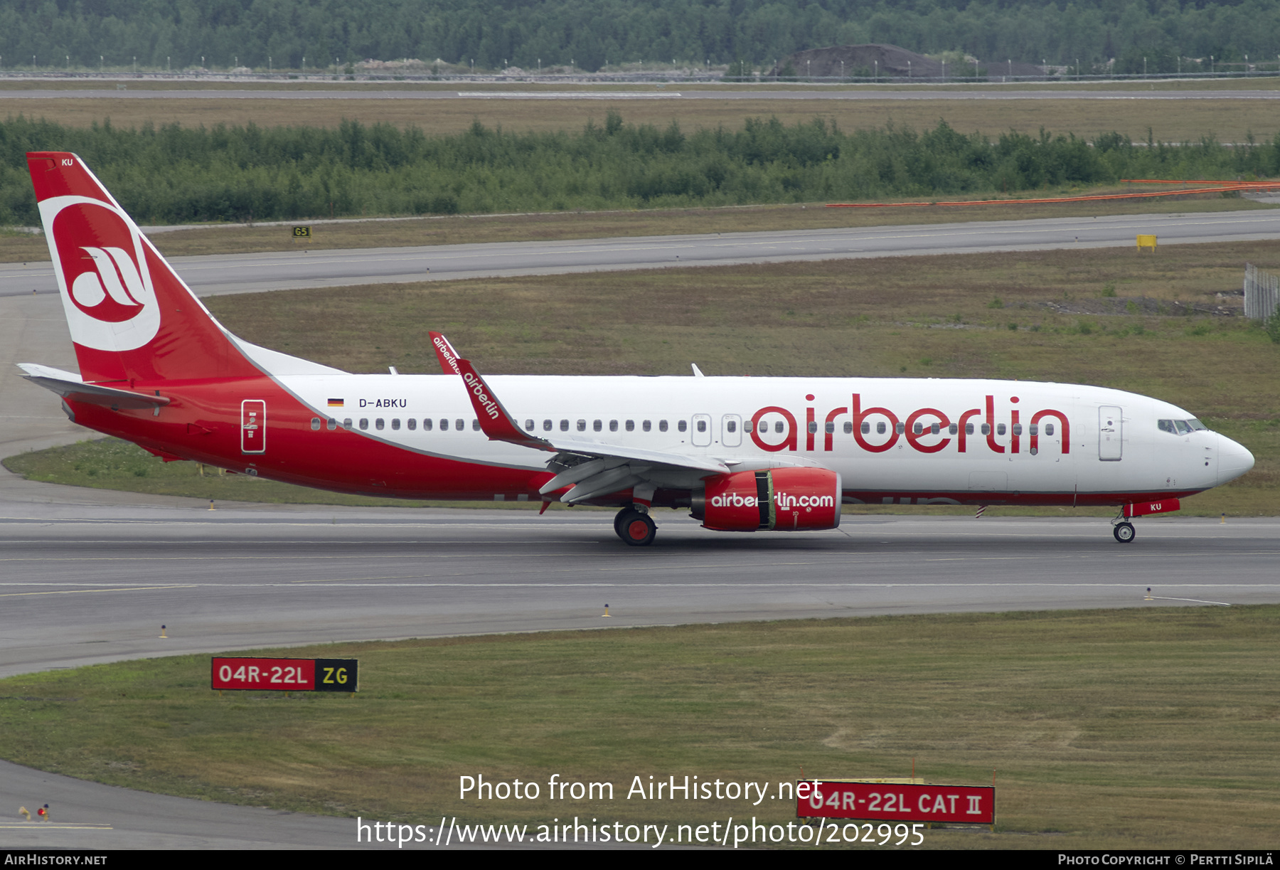 Aircraft Photo of D-ABKU | Boeing 737-86J | Air Berlin | AirHistory.net #202995