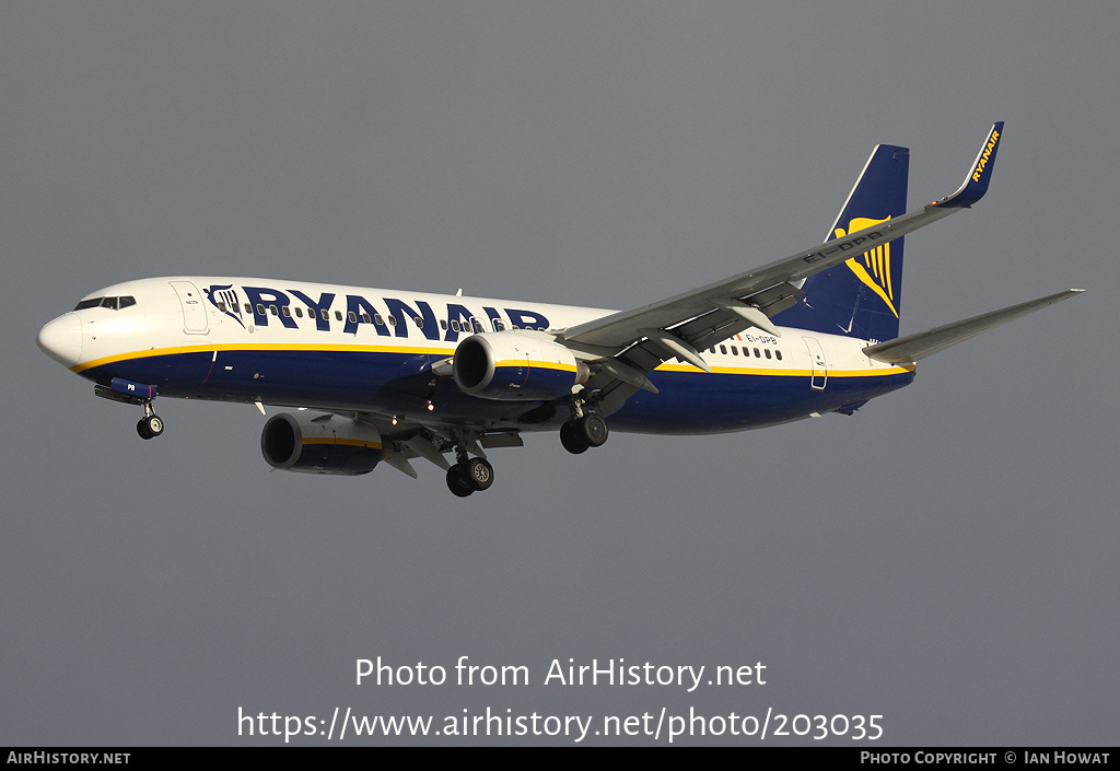 Aircraft Photo of EI-DPB | Boeing 737-8AS | Ryanair | AirHistory.net #203035