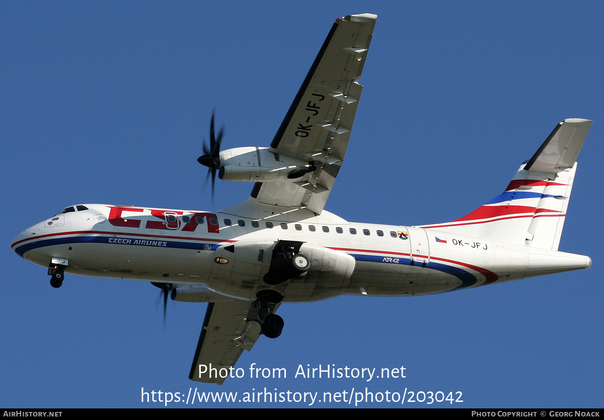 Aircraft Photo of OK-JFJ | ATR ATR-42-500 | ČSA - Czech Airlines | AirHistory.net #203042