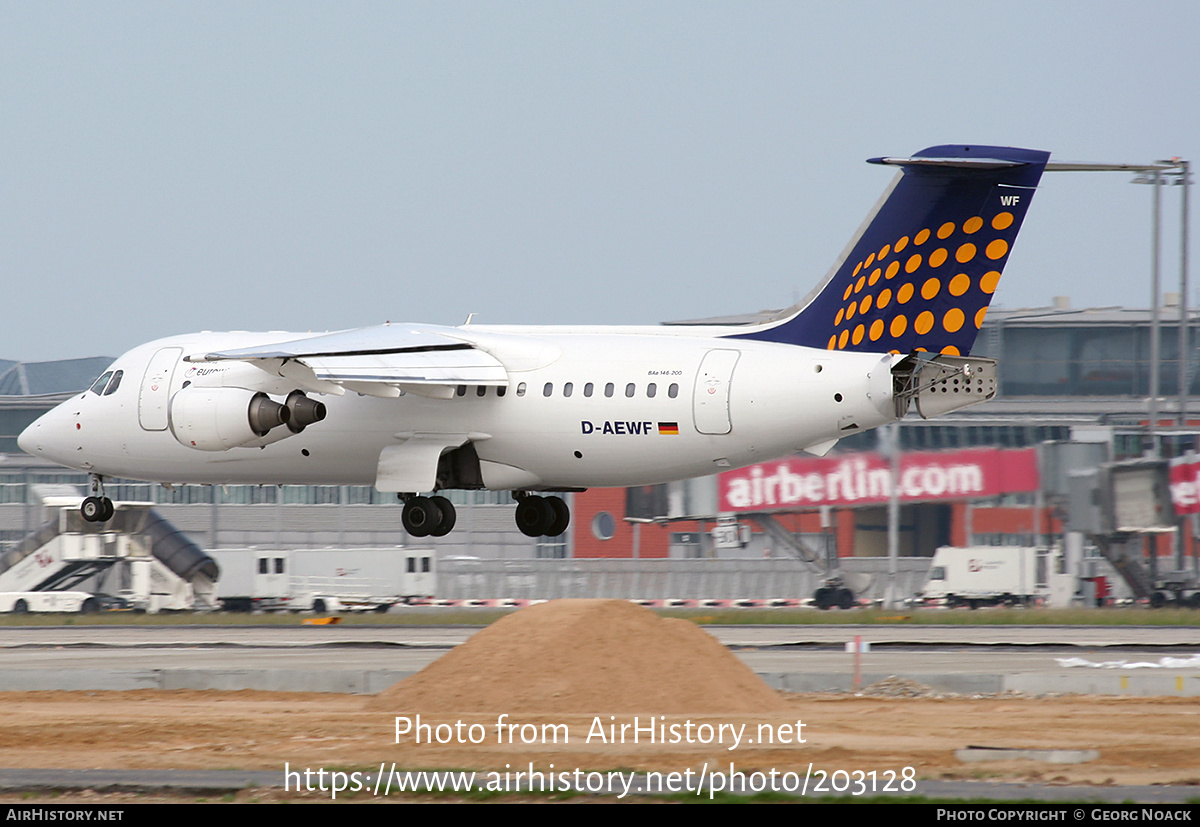 Aircraft Photo of D-AEWF | British Aerospace BAe-146-200 | Eurowings | AirHistory.net #203128