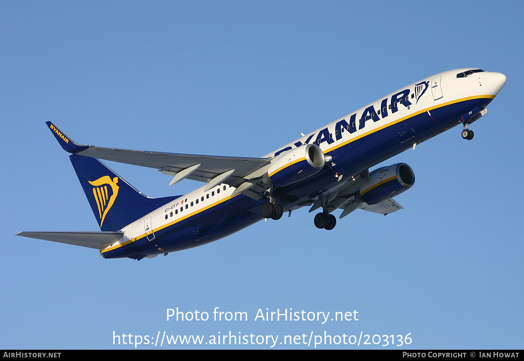 Aircraft Photo of EI-EFP | Boeing 737-8AS | Ryanair | AirHistory.net #203136