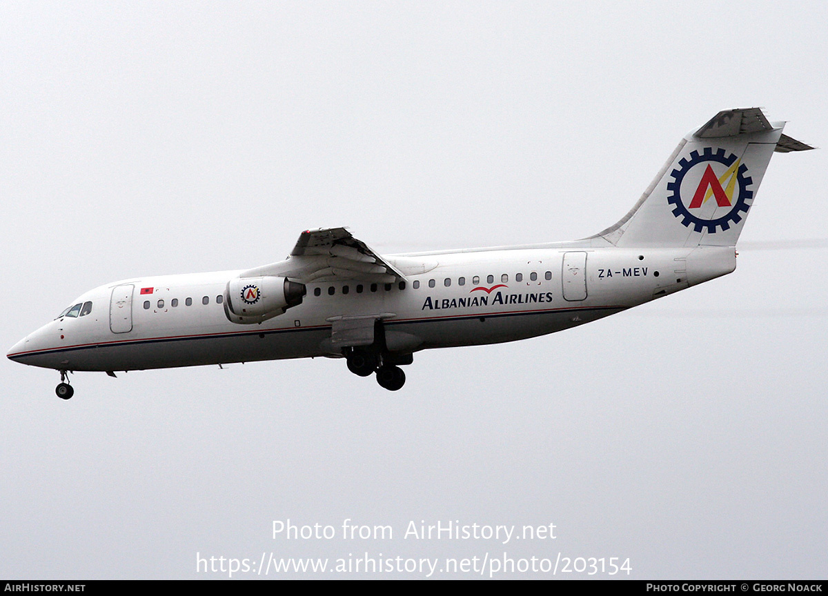 Aircraft Photo of ZA-MEV | British Aerospace BAe-146-300 | Albanian Airlines | AirHistory.net #203154