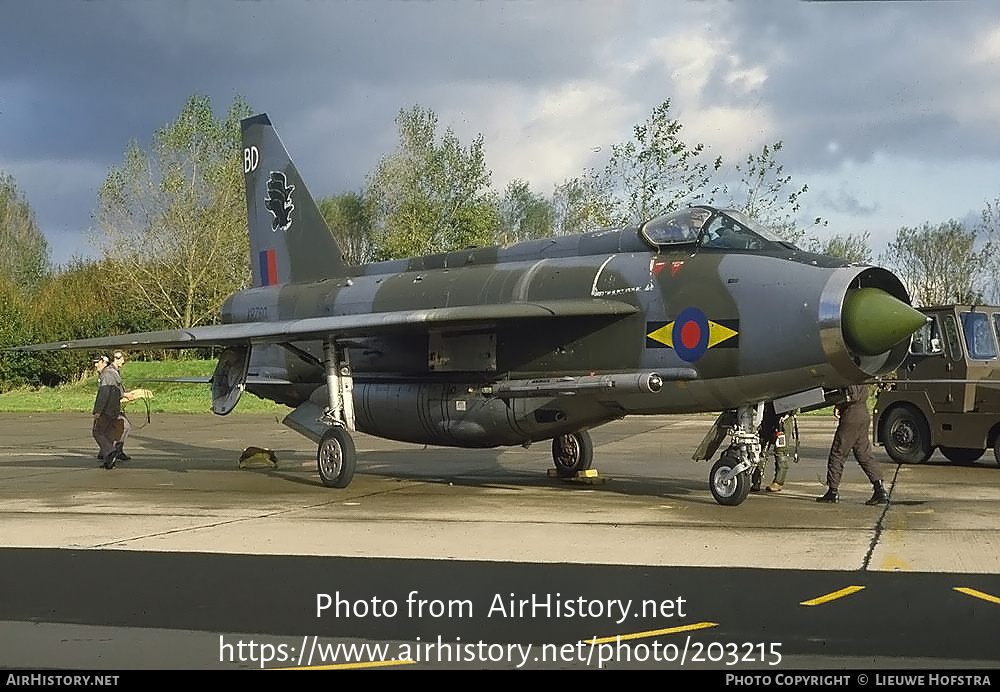 Aircraft Photo of XR760 | English Electric Lightning F6 | UK - Air Force | AirHistory.net #203215