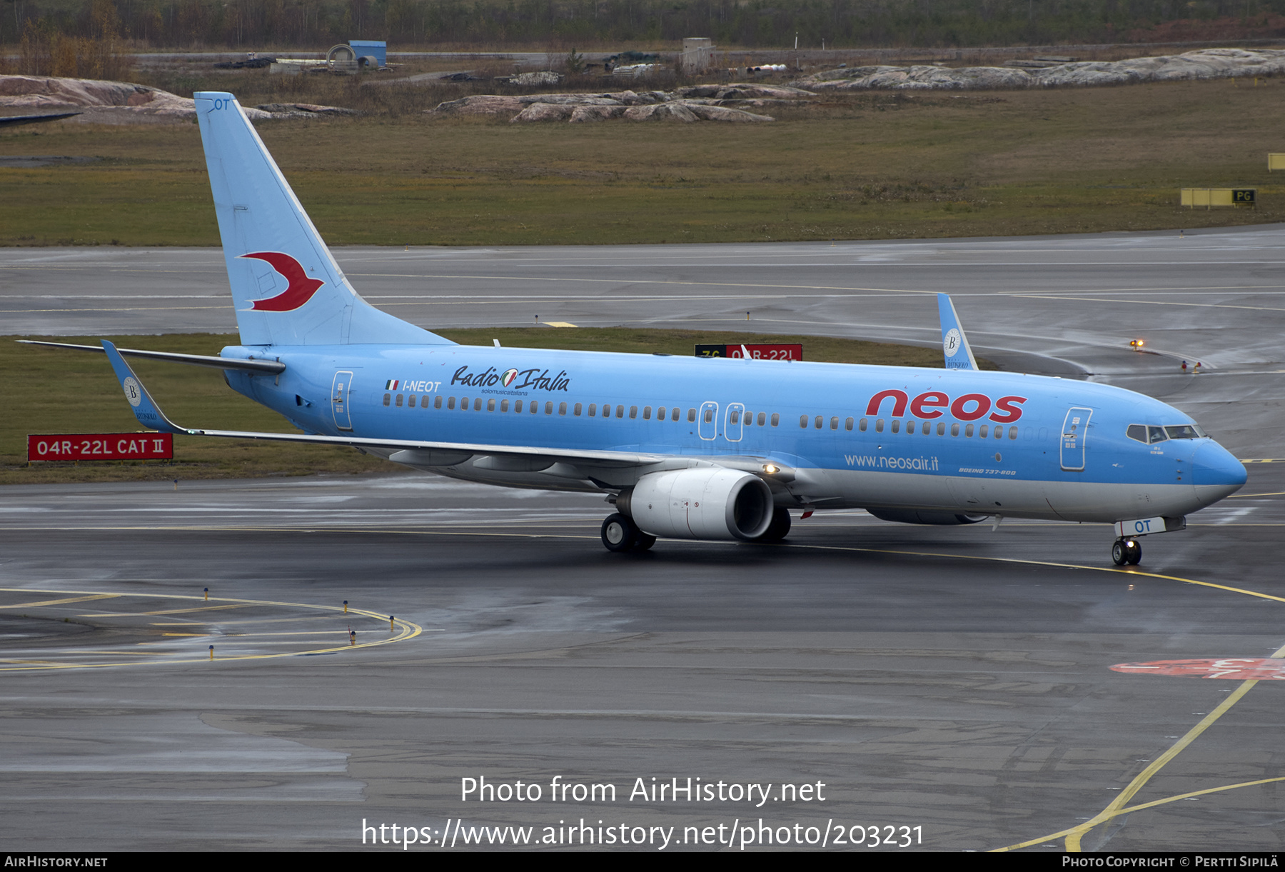 Aircraft Photo of I-NEOT | Boeing 737-86N | Neos | AirHistory.net #203231