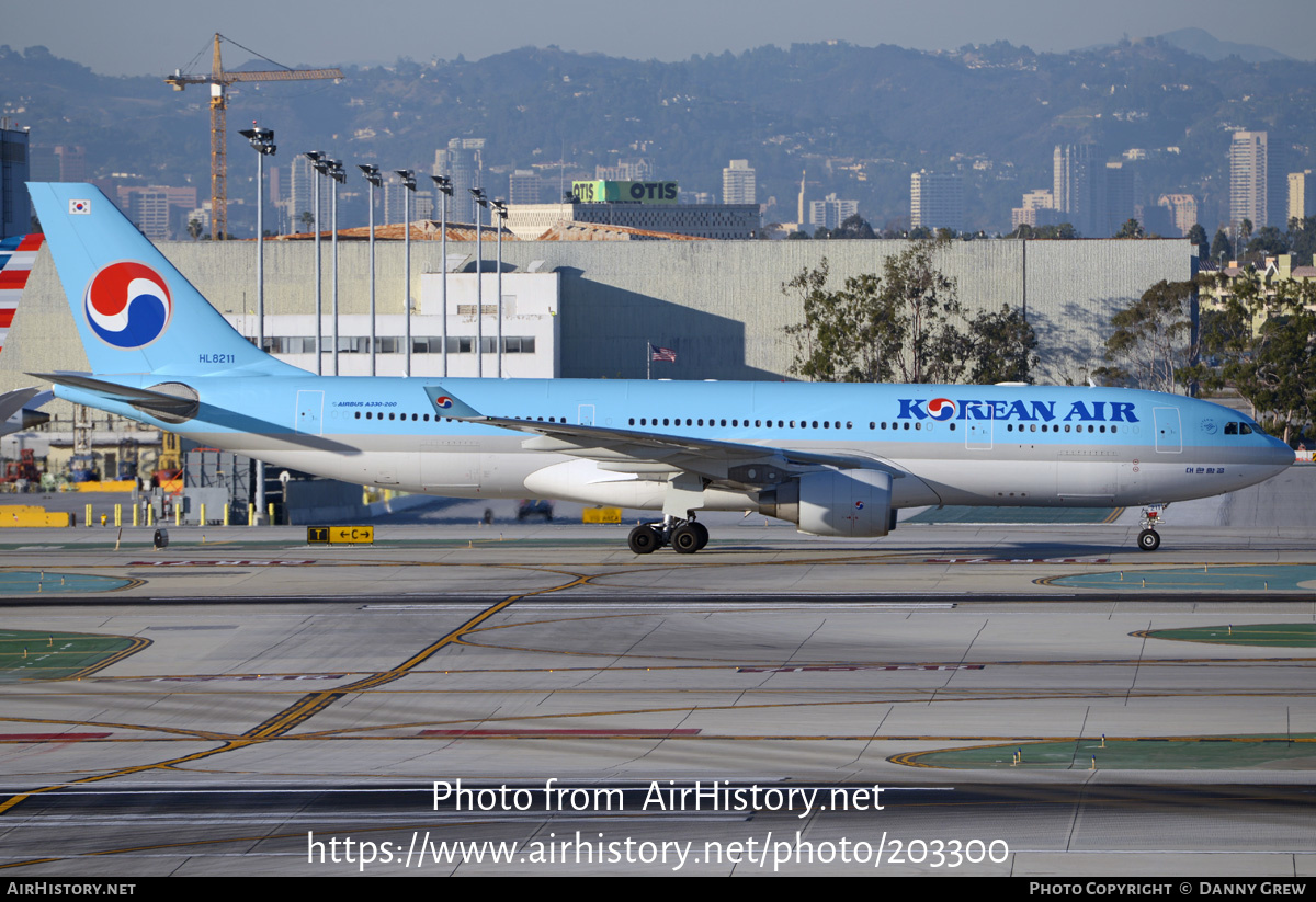 Aircraft Photo of HL8211 | Airbus A330-223 | Korean Air | AirHistory.net #203300