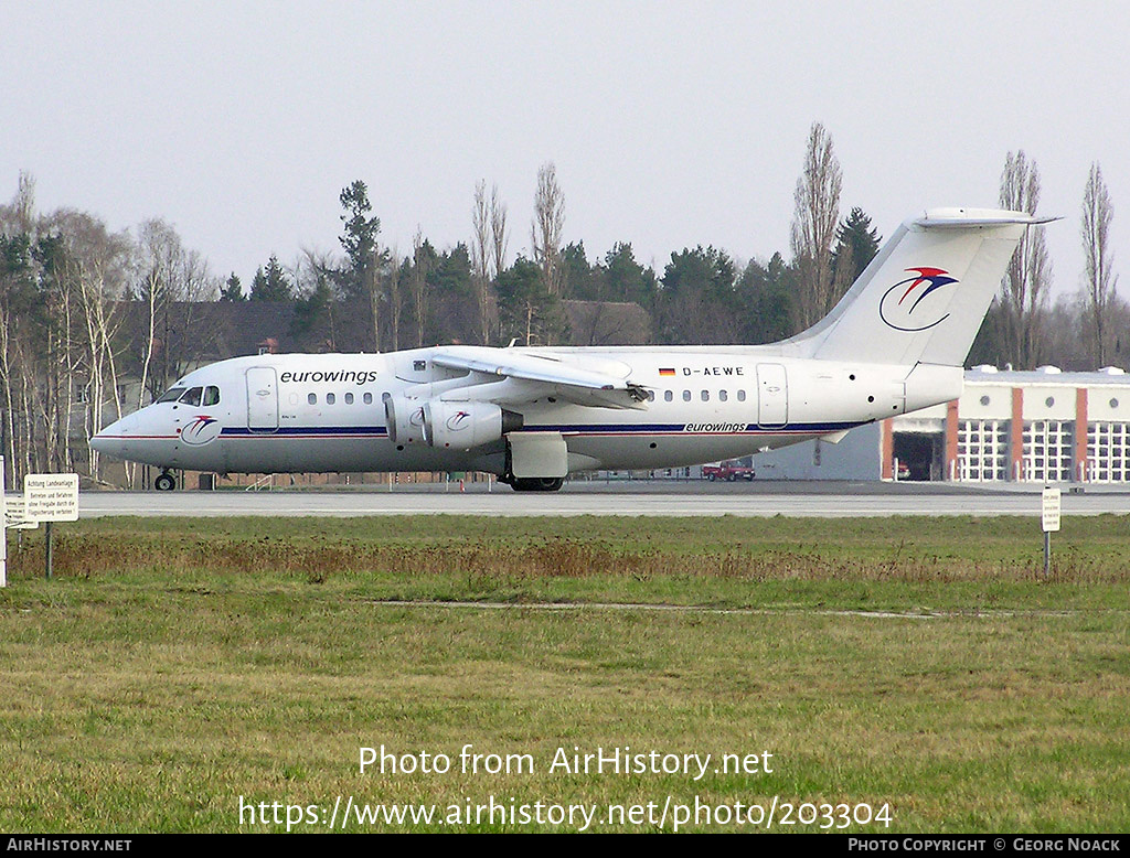 Aircraft Photo of D-AEWE | British Aerospace BAe-146-200A | Eurowings | AirHistory.net #203304