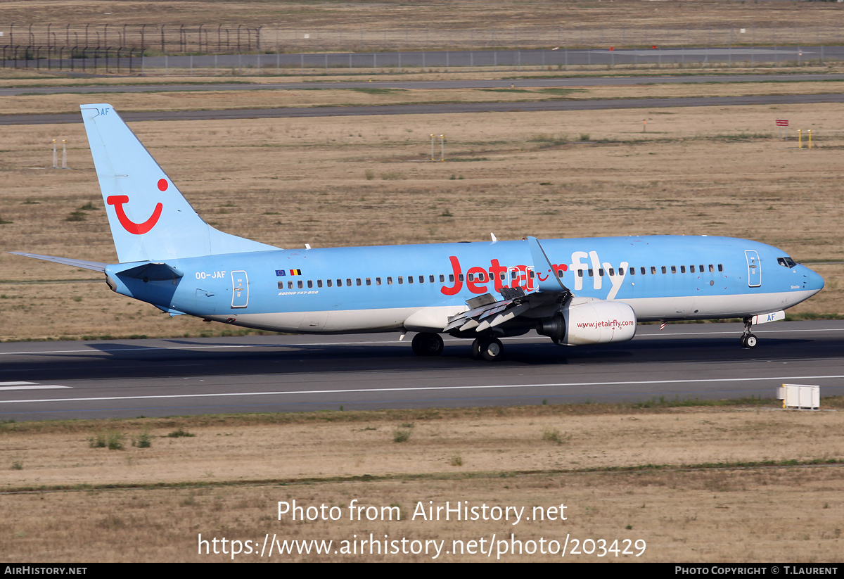 Aircraft Photo of OO-JAF | Boeing 737-8K5 | Jetairfly | AirHistory.net #203429