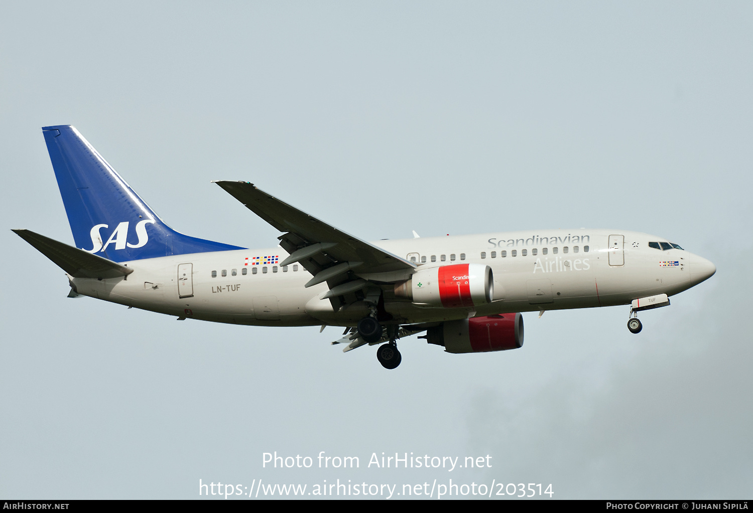 Aircraft Photo of LN-TUF | Boeing 737-705 | Scandinavian Airlines - SAS | AirHistory.net #203514