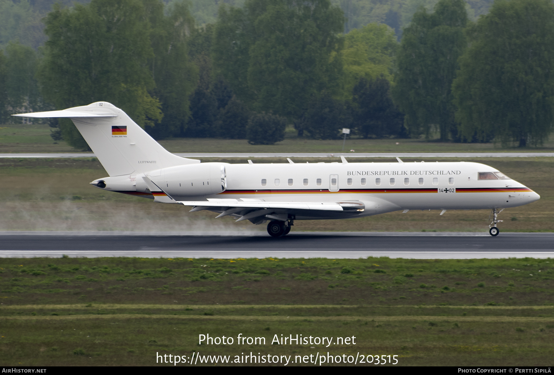 Aircraft Photo of 1402 | Bombardier Global 5000 (BD-700-1A11) | Germany - Air Force | AirHistory.net #203515