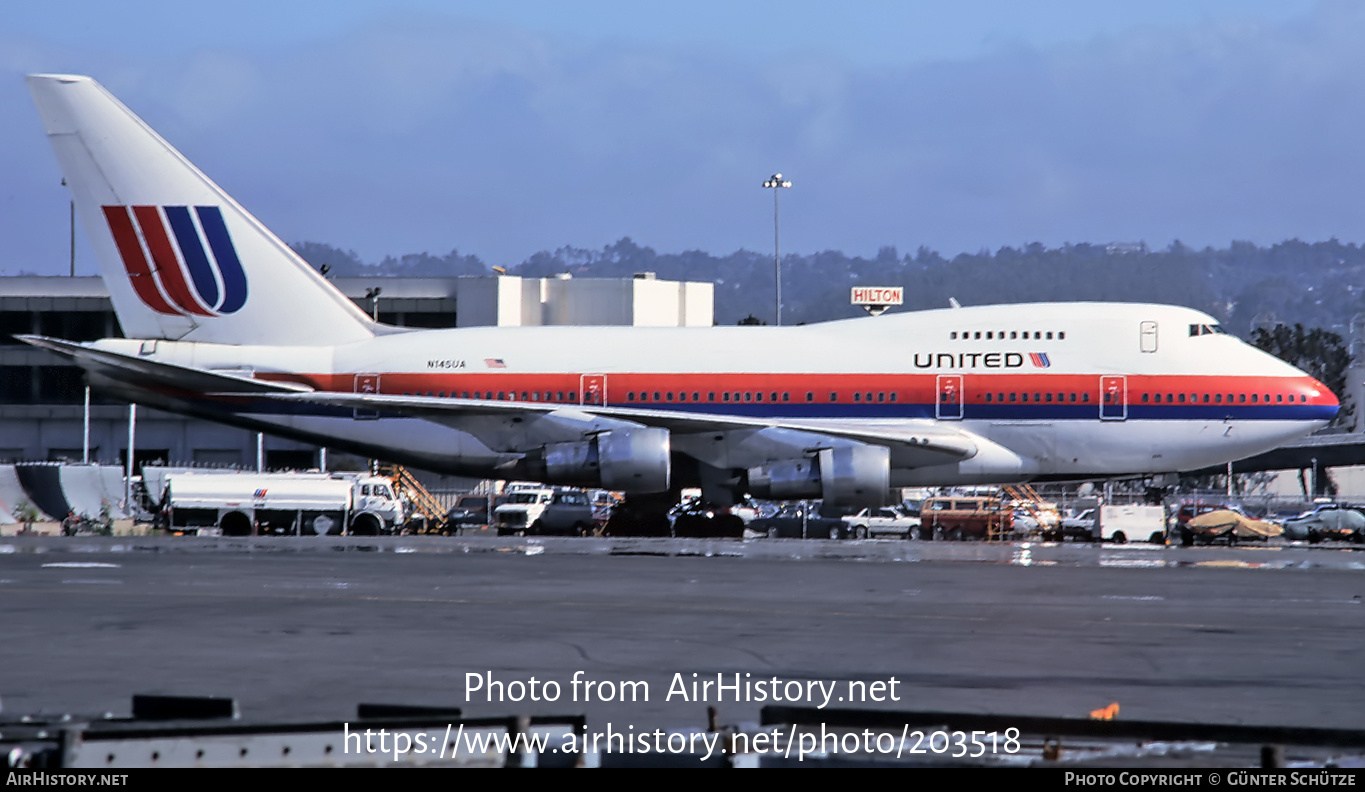 Aircraft Photo of N145UA | Boeing 747SP-21 | United Airlines | AirHistory.net #203518