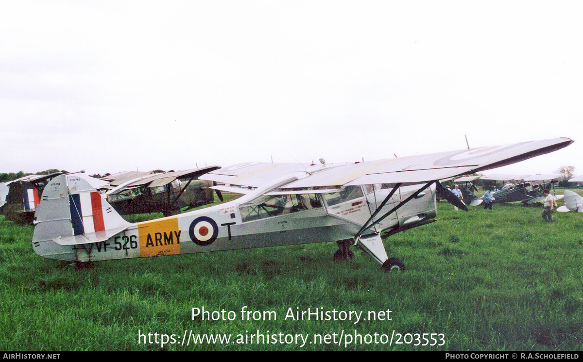 Aircraft Photo of G-ARXU / VF526 | Beagle Auster 6A Tugmaster | UK - Army | AirHistory.net #203553