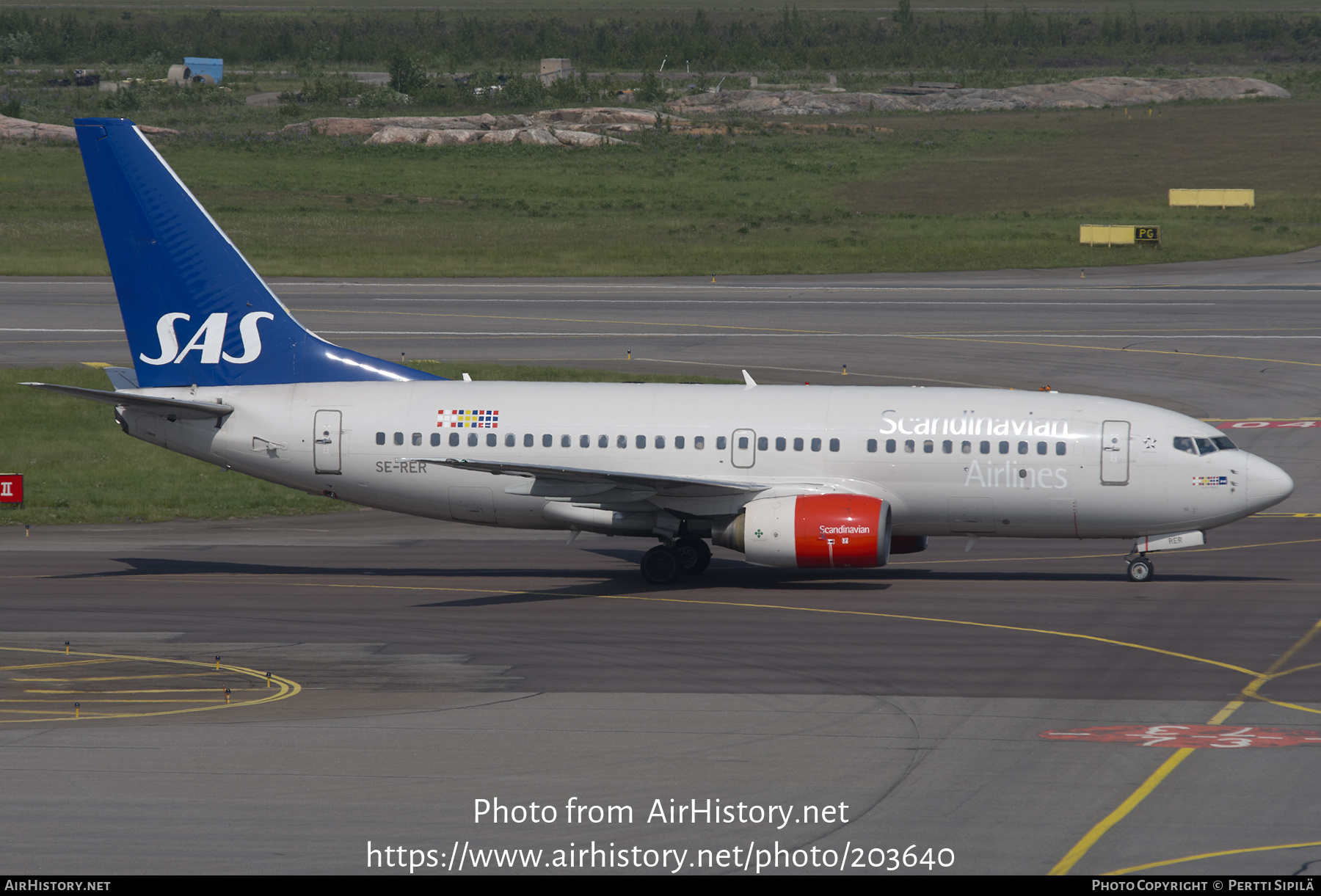 Aircraft Photo of SE-RER | Boeing 737-7BX | Scandinavian Airlines - SAS | AirHistory.net #203640