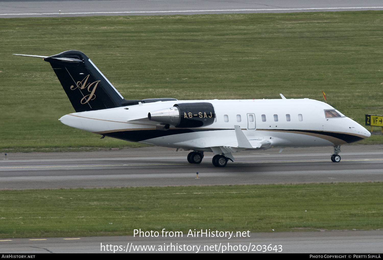 Aircraft Photo of A6-SAJ | Bombardier Challenger 605 (CL-600-2B16) | AirHistory.net #203643